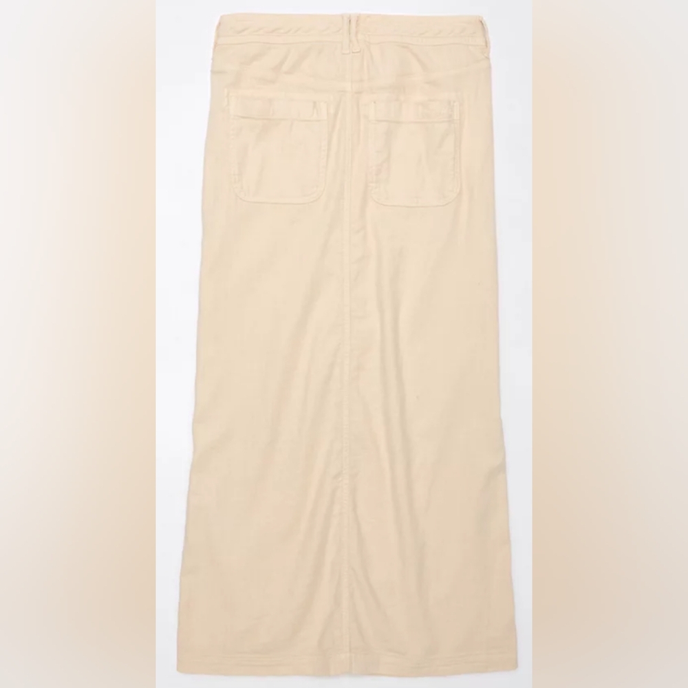 AE Dreamy Drape Linen Stretch Maxi Skirt - Picture 6 of 8